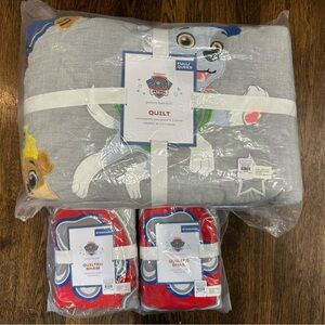 Pottery Barn Kids Paw Patrol Quilt Set + 2 Shams